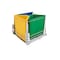 Rev-A-Shelf Steel, White, 20 in W, 20.12 in H, 22.11 in D, 22.11 in L, Silver 5BBSC-WMDM24-C - alternate 1